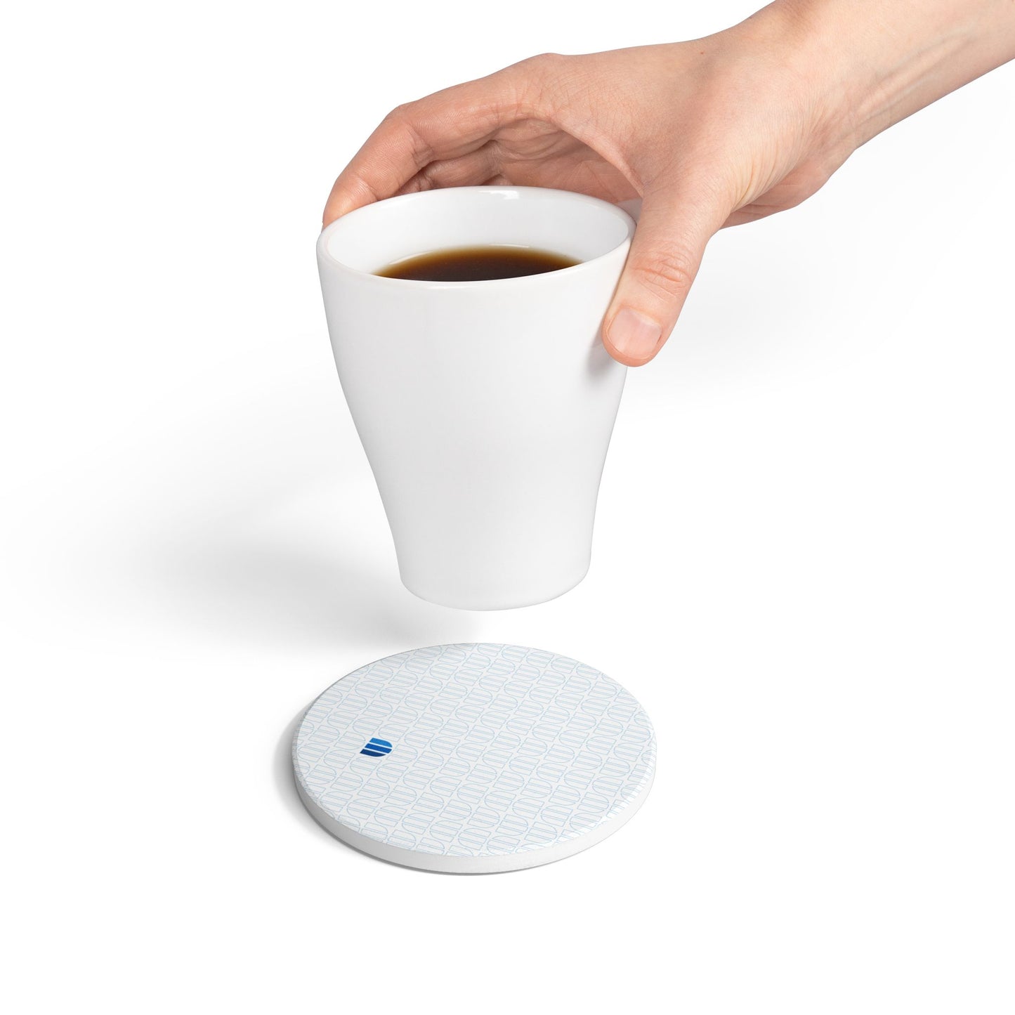 Blue Dekko Ceramic Coaster