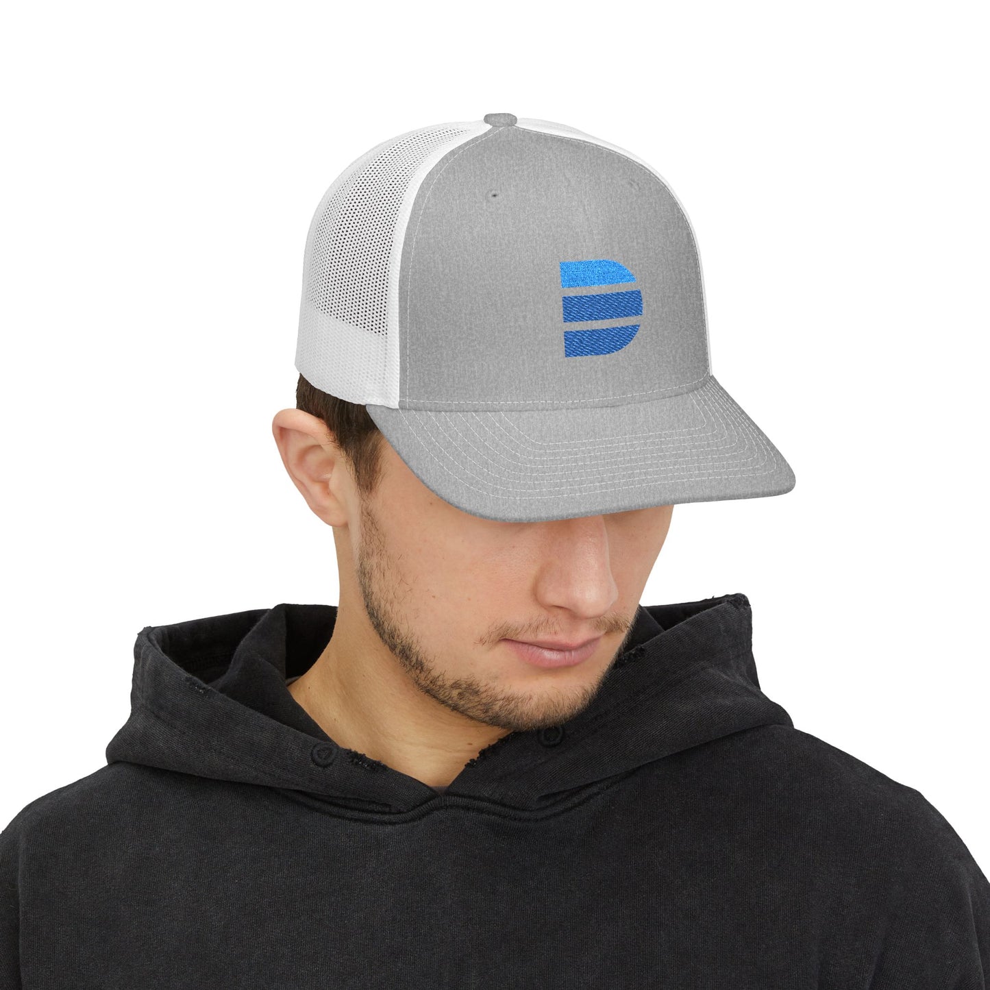 D Icon Snapback Trucker Cap (Embroidery)