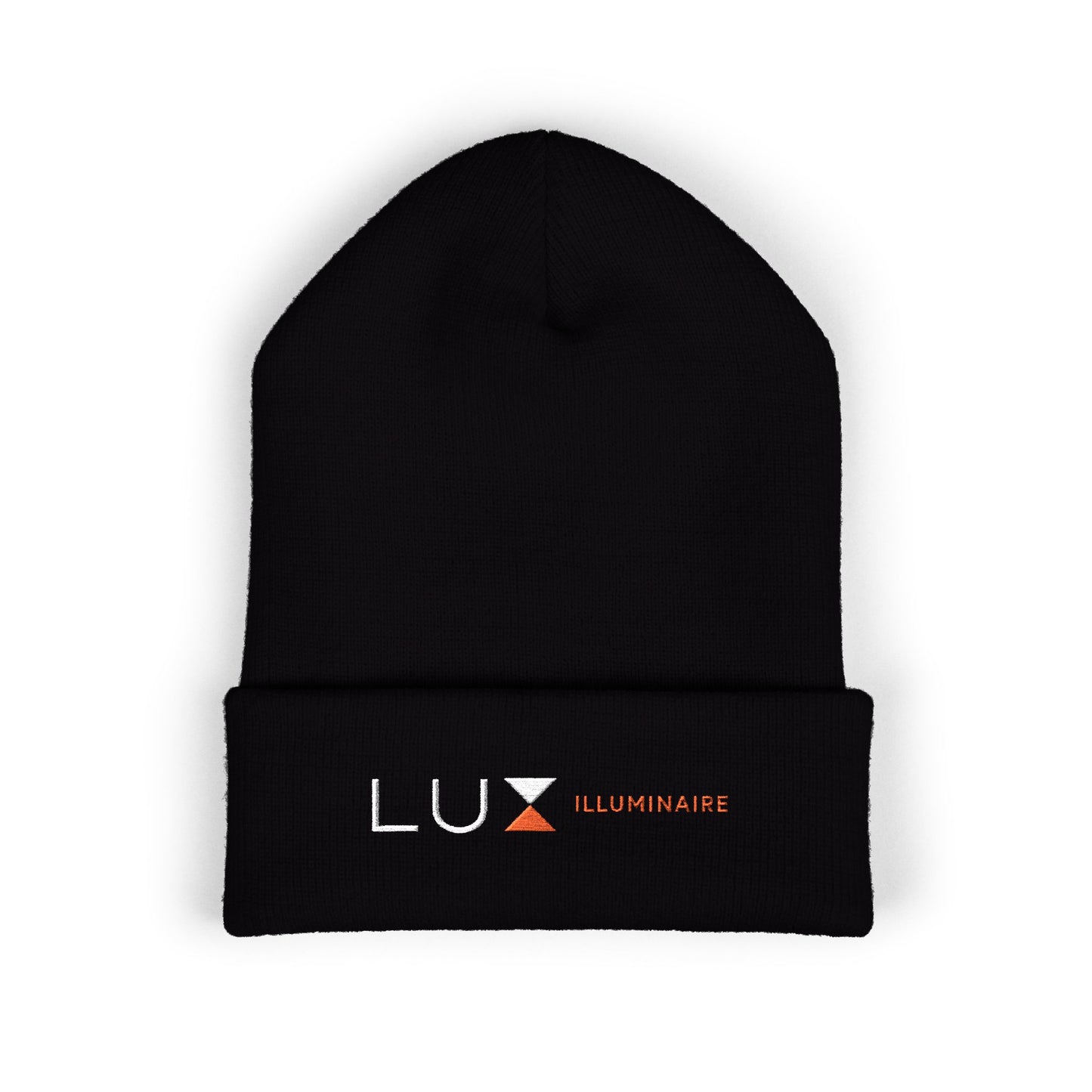 Classic Cuffed Beanie (White Embroidered LUX Logo)