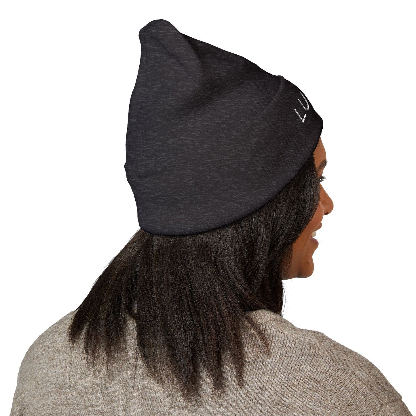 Classic Cuffed Beanie (White Embroidered LUX Logo)