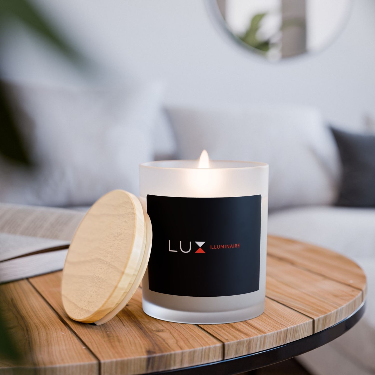 Frosted Glass Candle