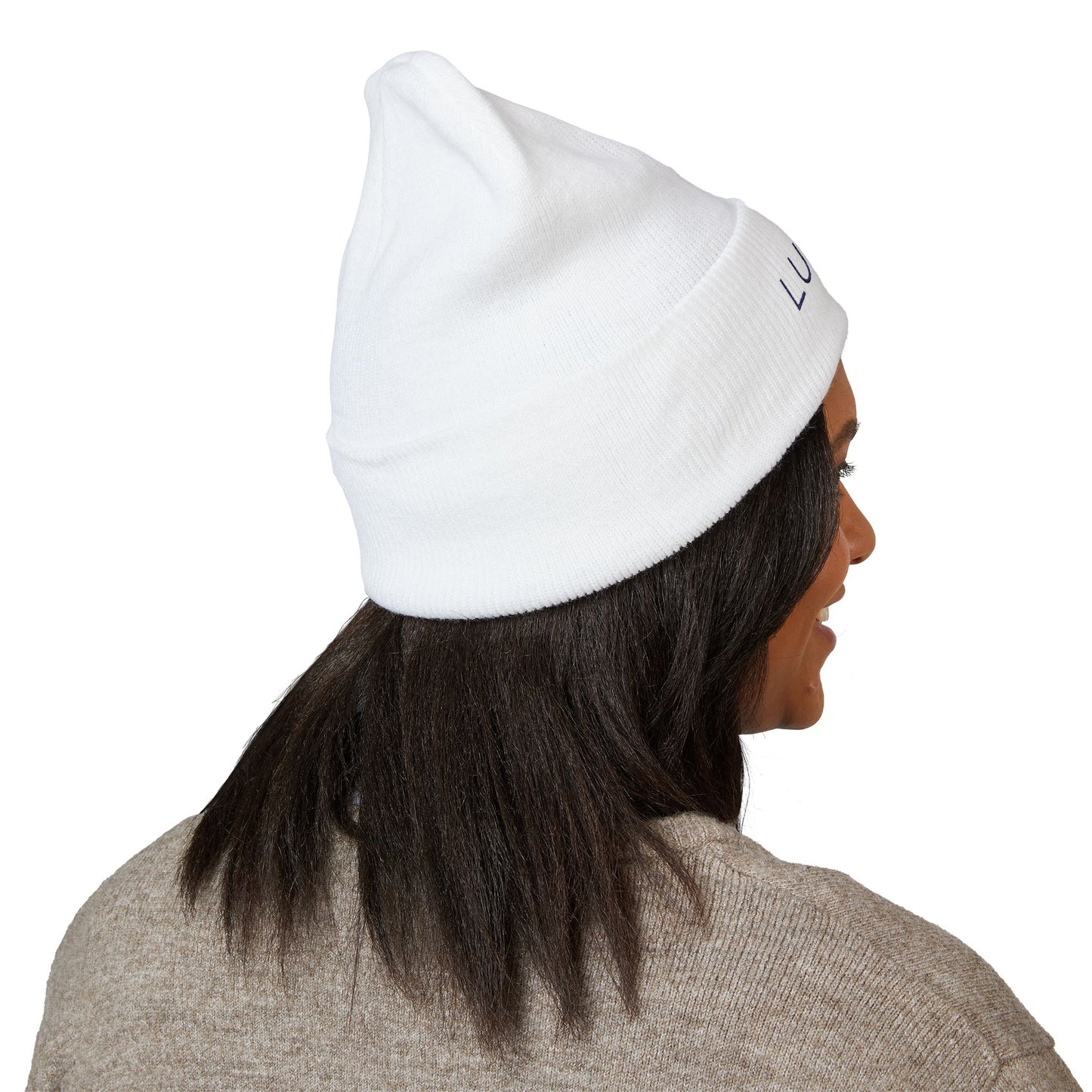 Classic Cuffed Beanie (Black Embroidered LUX Logo)