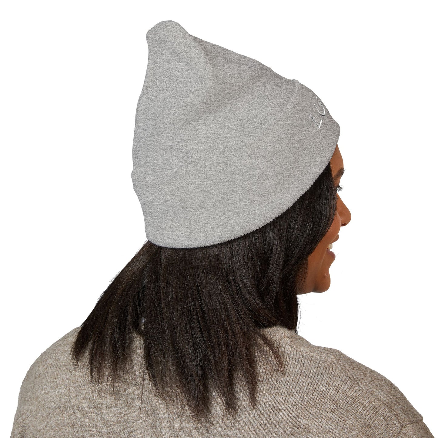 Classic Cuffed Beanie (White Embroidered LUX Logo)